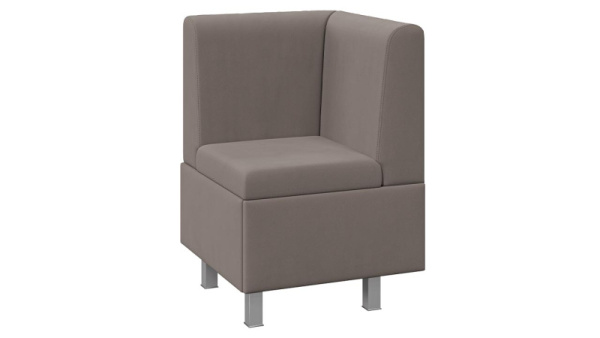 Диван угловой «Каир» Исп.2 Велюр Camaro 05 (мокко)