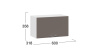 Шкаф навесной c одной откидной дверью «Габриэлла»