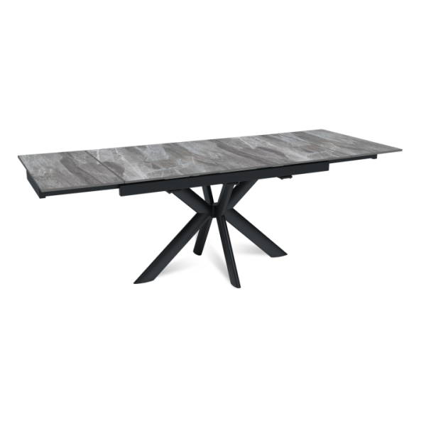 Стол раскладной Strong (140+40+40), керамика глянцевая Italian Light Grey