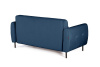 Сиена диван-кровать прямой с подлокотниками, бархат синий 29