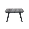 Стол раскладной Stone (120+30+30), керамика глянцевая Italian Light Grey