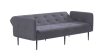 Монако диван-кровать прямой с подлокотниками, трехместный, бархат серый 27
