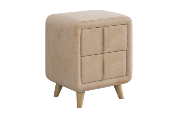 Тумба прикроватная Софи 3 песок алькантара (велюр)