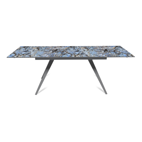 Стол раскладной Асти (140+40+40), керамика глянцевая Lemurian Blue