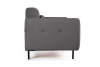 Сиена диван-кровать прямой с подлокотниками, бархат серый 27