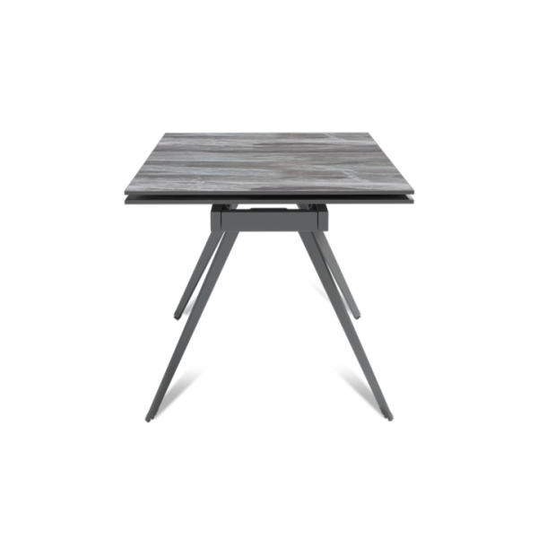 Стол раскладной Рейн (140+40+40), керамика глянцевая Italian Light Grey