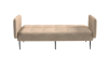 Монако диван-кровать прямой с подлокотниками, трехместный, бархат бежевый 5