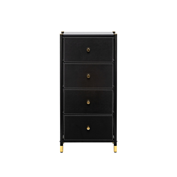 Комод Leset Хайди 3 ящика Чёрный Чёрный