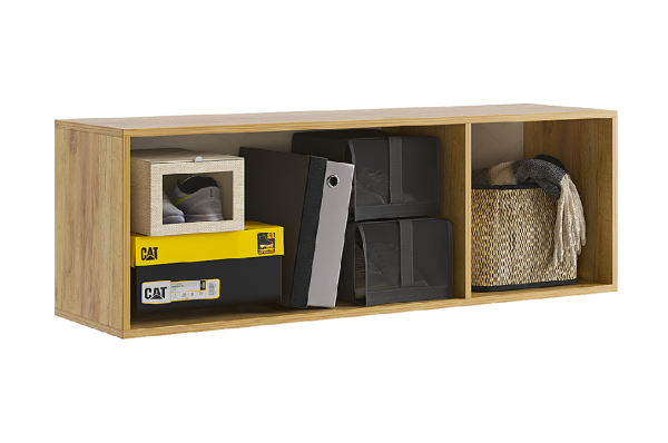 Бери Антресоль трехдверная дуб крафт золотой/графит