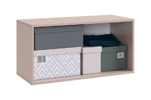 Баско Антресоль двухдверная L800 кашемир