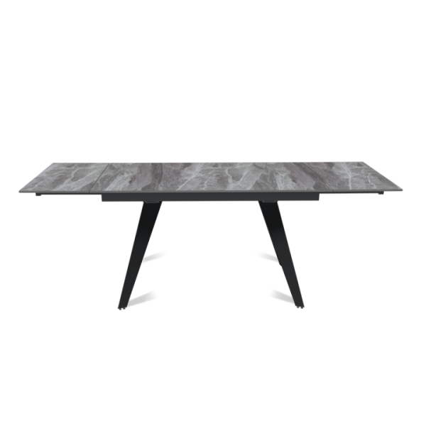 Стол раскладной Рейн (140+40+40), керамика глянцевая Italian Light Grey