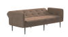 Монако диван-кровать прямой с подлокотниками, трехместный, велюр бежевый Velutto 23