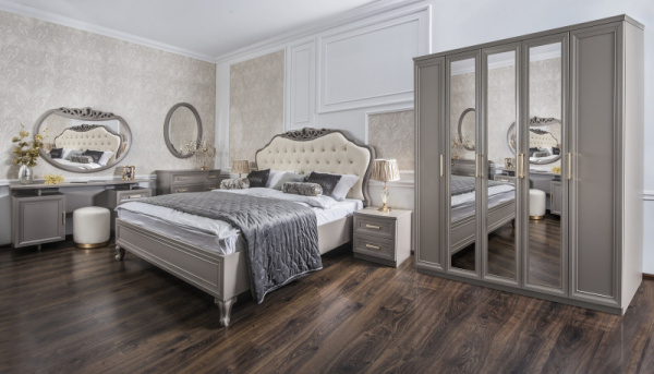 Спальня Мокко 5-ств серый