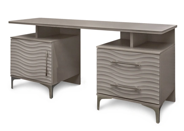 Туалетный столик Гравита серый глянец