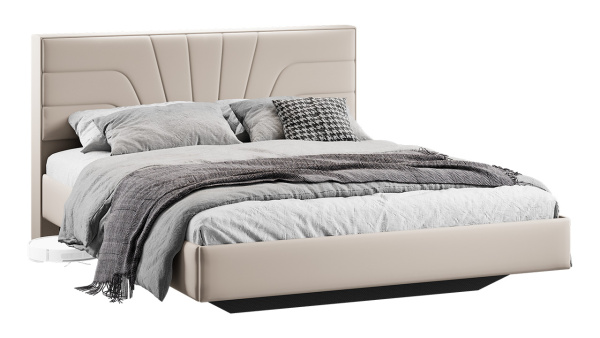 Кровать без ПМ «Пандора» Тип 1 (без подъемного механизма) Велюр Confetti Cream