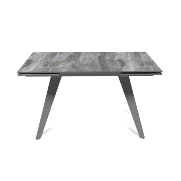 Стол раскладной Рейн (140+40+40), керамика глянцевая Italian Light Grey