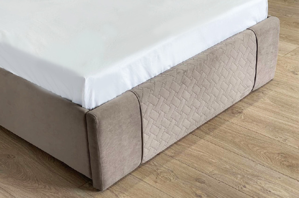 Каркас кровати Хлоя 120х200 см латте (велюр)