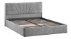 Кровать с ПМ «Пандора» Тип 1 (с подъемным механизмом) Микровелюр Wellmart Silver