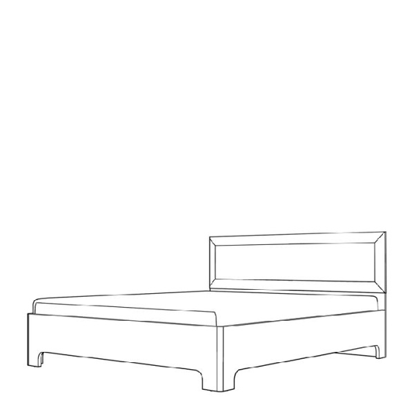 Кровать-1 900 экокожа Парма Нео ясень анкор светлый