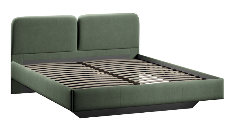 Кровать «Флори» Тип 1 (1600) Велюр Ultra Olive