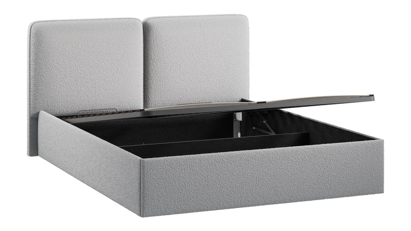 Кровать с ПМ «Токио» (с подъемным механизмом) Экомех BravoASH Lite Grey