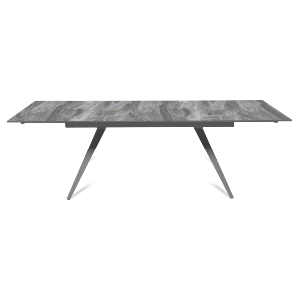 Стол раскладной Асти (160+40+40), керамика глянцевая Italian Light Grey