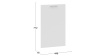 Фасад для посудомоечной машины «Габриэлла» (450 мм) Сноу