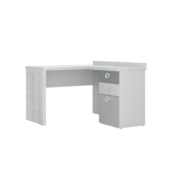 Стол прямой с угловым модулем 1200 SMARTY WHITE