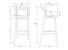 Стул барный DOBRIN MASTERS BAR