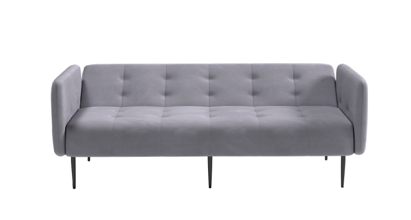 Монако диван-кровать прямой с подлокотниками, трехместный, бархат 03