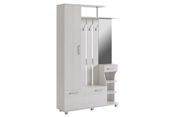 Прихожая Барселона-1 белый рамух