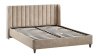 Кровать с ПМ «Шанель» (с подъемным механизмом) Микровелюр Wellmart Dark Beige