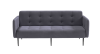 Монако диван-кровать прямой с подлокотниками, трехместный, бархат серый 27
