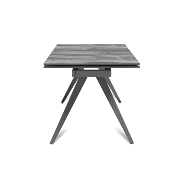 Стол раскладной Асти (140+40+40), керамика глянцевая Italian Light Grey