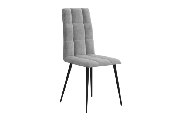 Стул Турин 2 Т1 пепельный (велюр)/черный