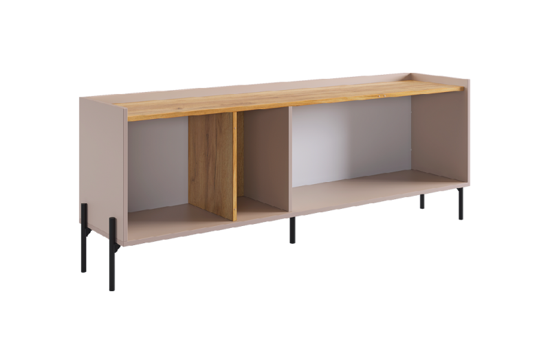 Гостиная "Доминика К1" (1572х350х2060) кашемир/дуб крафт золотой