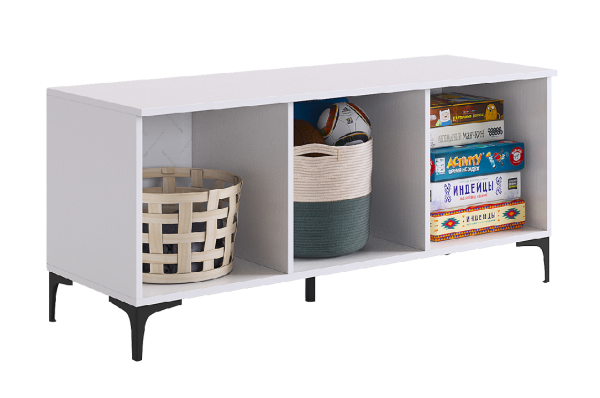 Зефир Тумба 115.01 белое дерево/серый (эмаль)