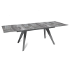 Стол раскладной Рейн (160+40+40), керамика глянцевая Italian Light Grey