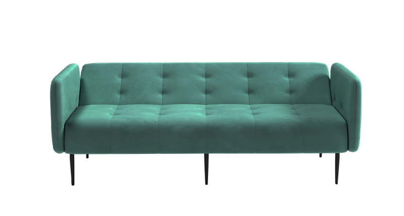 Монако диван-кровать прямой с подлокотниками, трехместный, бархат 87