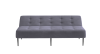 Монако диван-кровать прямой трехместный, без подлокотников, бархат серый 27