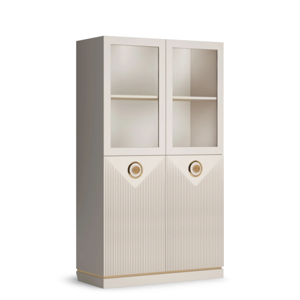 Витрина низкая Капри Сатин