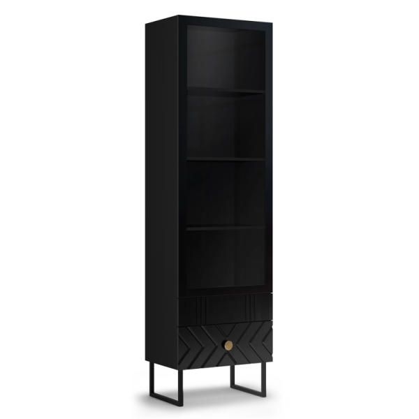 Витрина 600 Марсель Глянец черный