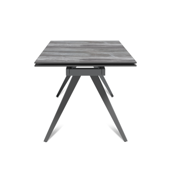 Стол раскладной Асти (160+40+40), керамика глянцевая Italian Light Grey