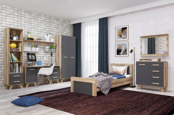 Спальня "Вега Скандинавия" (комплект 4) Силк флай