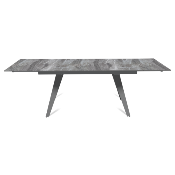 Стол раскладной Рейн (160+40+40), керамика глянцевая Italian Light Grey