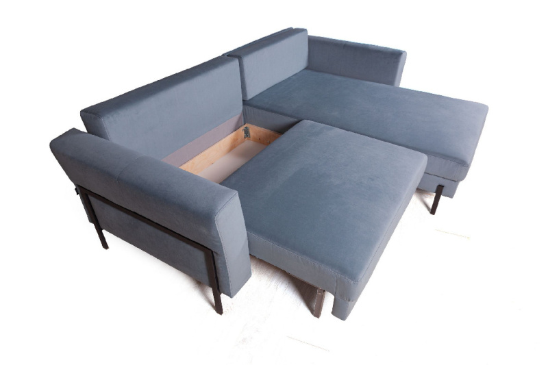 Фиджи диван-кровать с шезлонгом, велюр