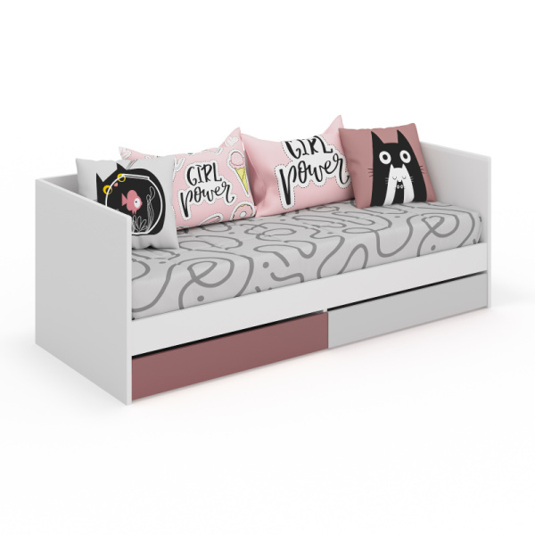 Кровать односпальная SMARTY PINK