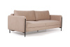 Барселона диван-кровать трехместный прямой, велюр бежевый