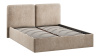 Кровать с ПМ «Токио» (с подъемным механизмом) с заглушиной Микровелюр Wellmart Dark Beige