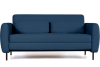 Сиена диван-кровать прямой с подлокотниками, бархат синий 29